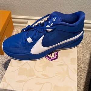 Nike Royal Blue and White Air Sneakers